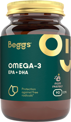 Beggs Omega-3, EPA+DHA 90 kapslí