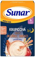 Sunar mléčná krupicová kaše na dobrou noc skořice, jablko 210 g