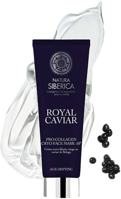Natura Siberica Royal Caviar Pro-kolagenová kryo maska na obličej -50° 75 ml