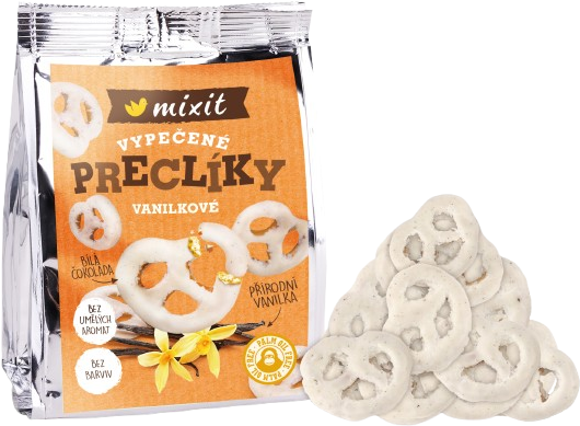 Mixit Preclíky do kapsy - Bílá čokoláda a vanilka 70 g