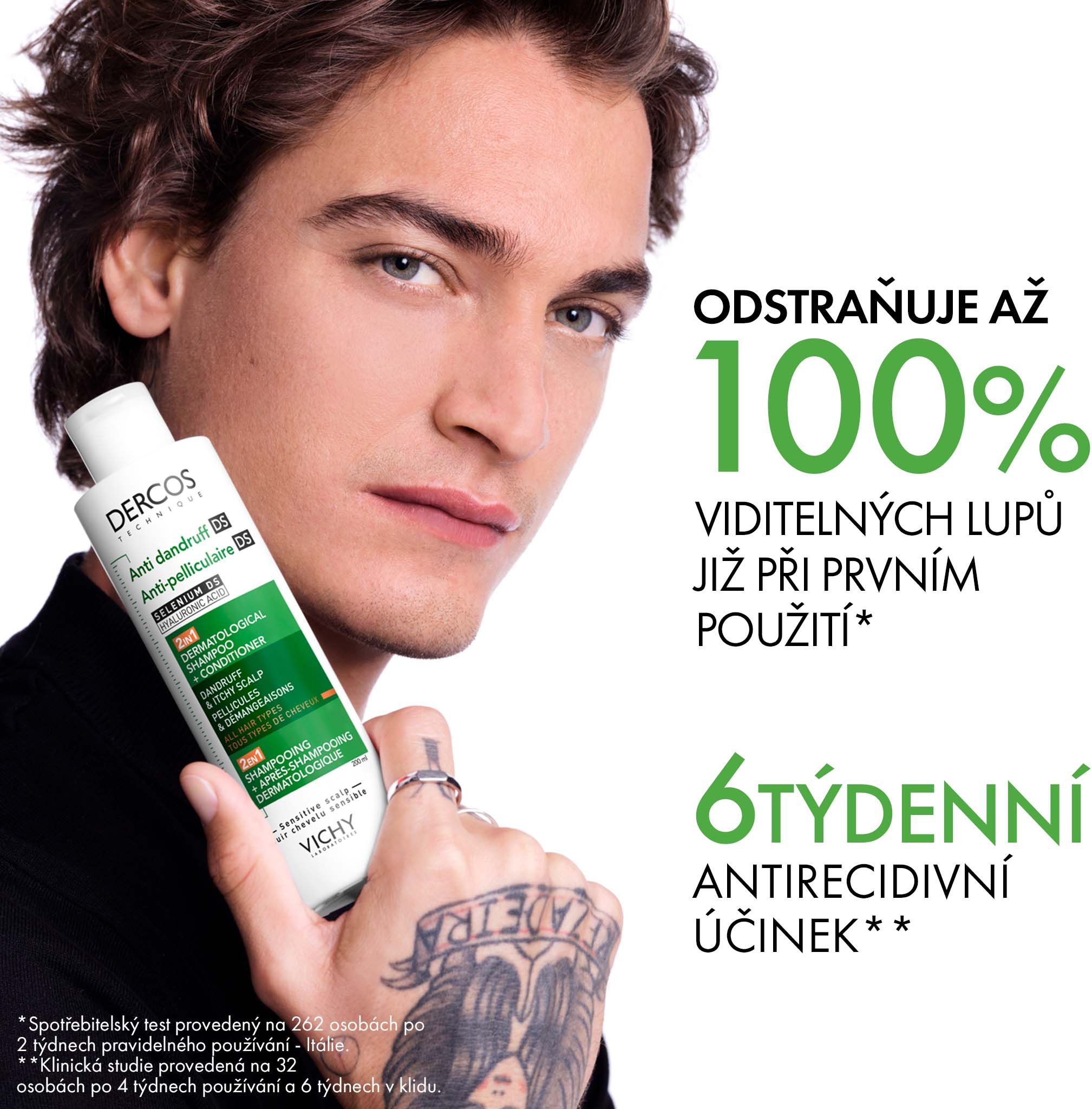 Vichy Dercos šampon a kondicionér na lupy 2v1 200 ml
