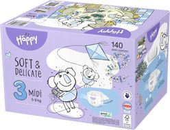 Bella Baby HAPPY Soft&Delicate Midi Box 2 x 70 ks
