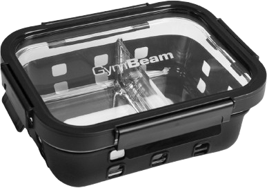 GymBeam Skleněná dóza na jídlo 1050 ml
