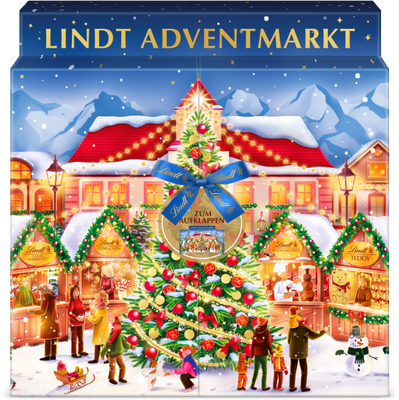 Lindt Vánoční kalendář adventní trhy 304 g