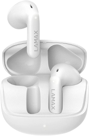 LAMAX Tones1 bezdrátová sluchátka, bílá