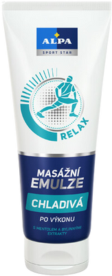 Alpa masážní emulze chladivá s mentolem 210 ml