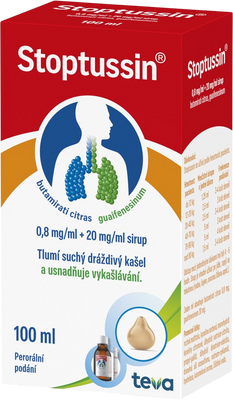 Stoptussin 0,8MG/ML+20MG/ML sirup 100 ml