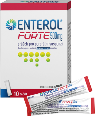 Enterol Forte 500mg perorální prášek pro přípravu suspenze 10 sáčků