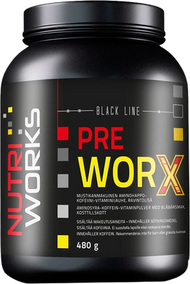 NutriWorks Pre Worx borůvka 480 g