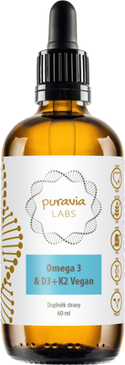 Puravia LABS Omega 3 & D3 + K2 VEGAN 60 ml