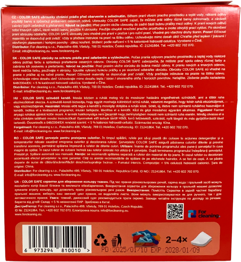 Color Safe Ubrousky na praní 20 ks