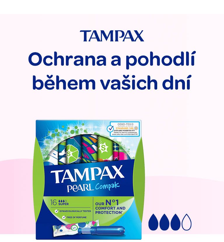 Tampony tampax, pearl super compact