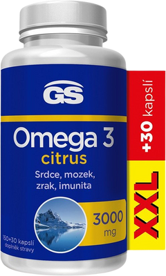 GS Omega 3 citrus 180 kapslí