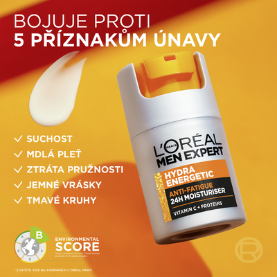 L'Oréal Paris Men Expert Hydra Energetic pánský hydratační krém proti známkám únavy 50 ml