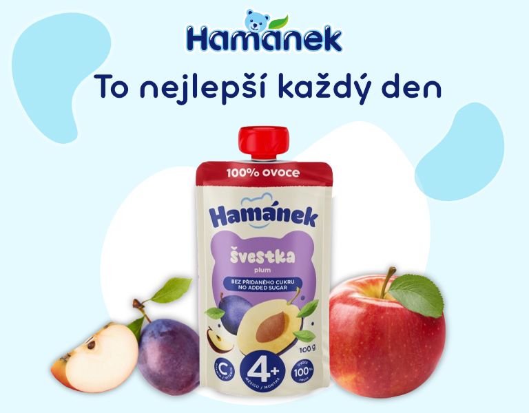 Hamánek Kapsička Švestka a jablko 100 g