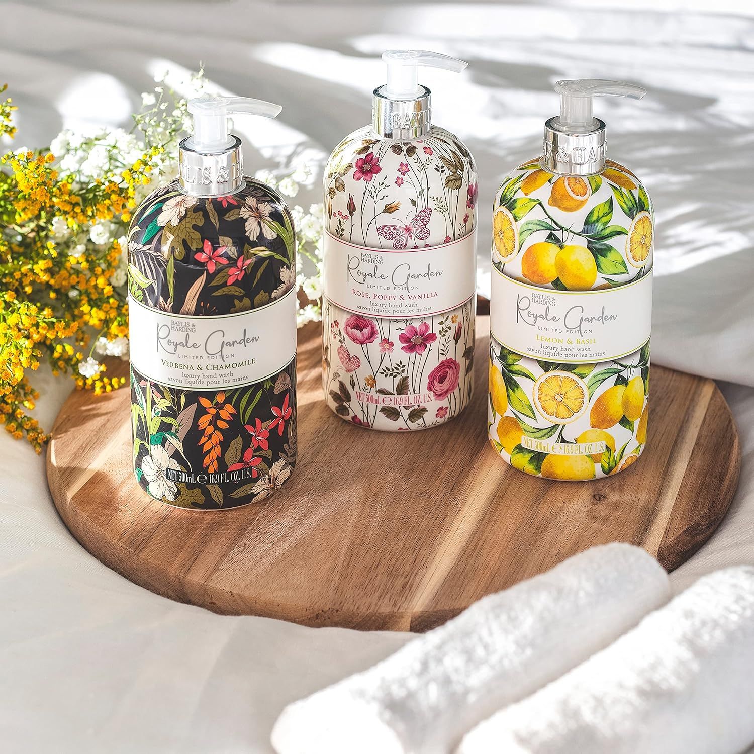 Baylis & Harding Royale Garden Tekuté mýdlo na ruce Verbena & Heřmánek 500 ml