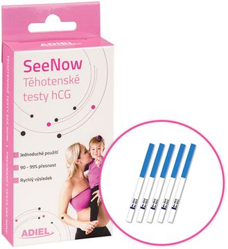 Adiel SeeNow Těhotenské testy hCG 5 ks