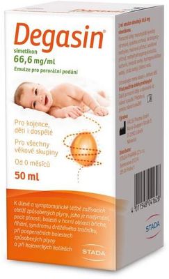 Degasin simetikon 66.6mg/ml emulze nadýmání 50 ml
