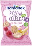 Hamánek BIO Rýžová kolečka Malina&Banán 35 g