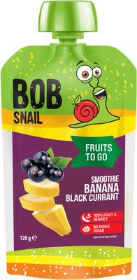 Šnek BOB Smoothie banán-černý rybíz 120 g