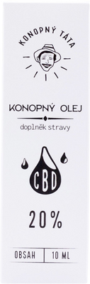 Konopný Táta CBD Konopný olej 20% 10 ml