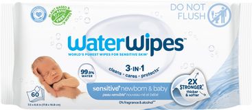 Waterwipes Ubrousky vlhčené bez obsahu plastů 60 ks