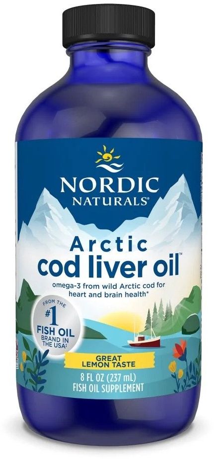 Nordic Naturals Olej z jater arktické tresky 1060 mg citrón 237 ml