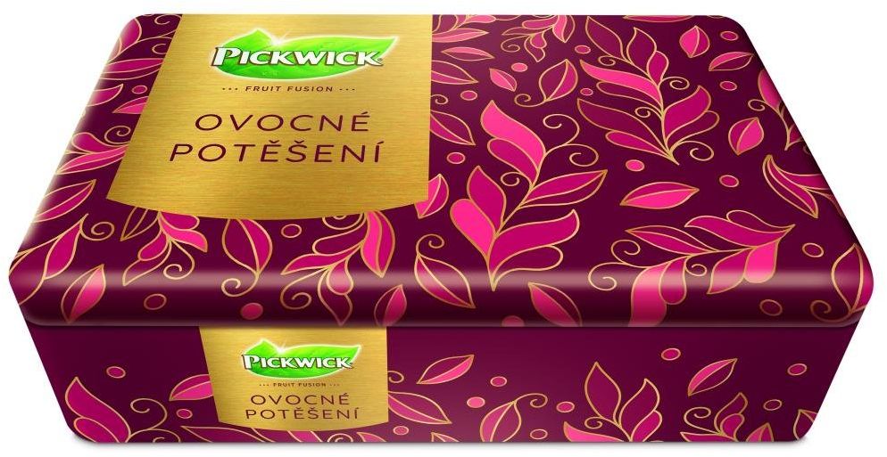 Pickwick Ovocné potěšení - Kolekce čajů v luxusní plechovce 60 sáčků