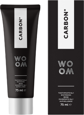 Woom Carbon+ Černá zubní pasta 75 ml