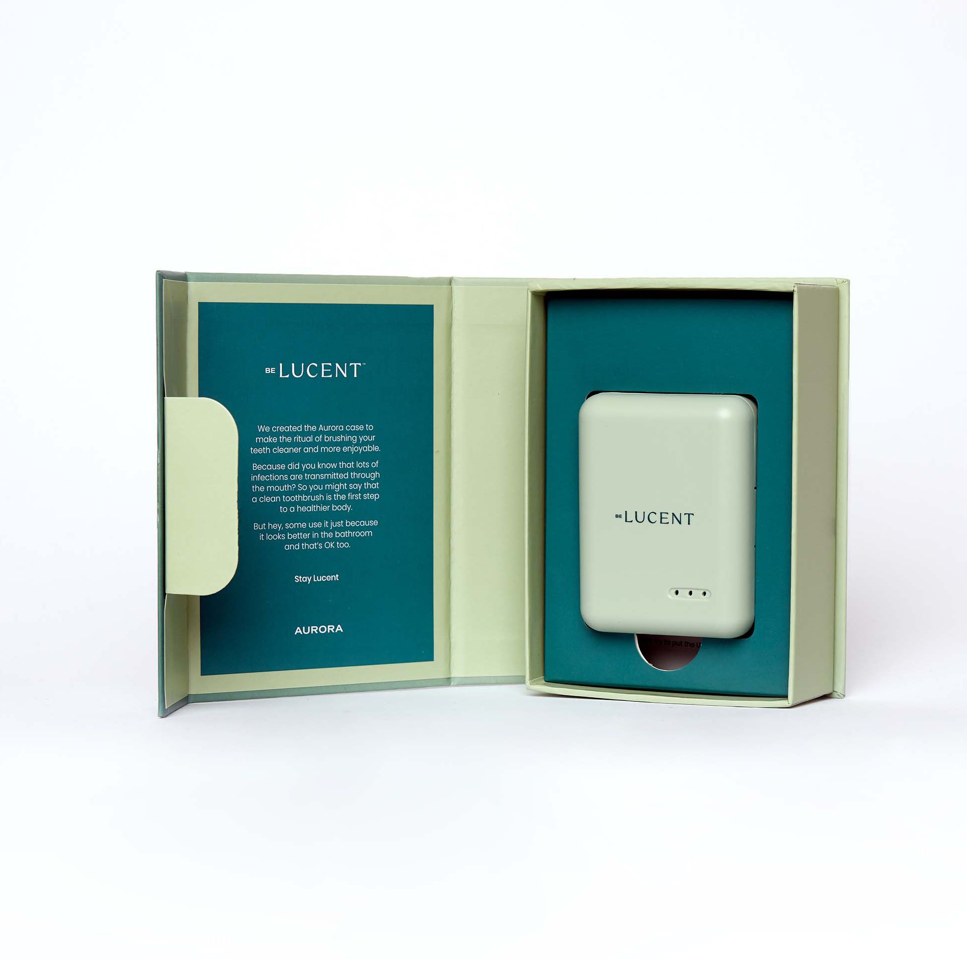 Be Lucent Aurora Toothbrush Steriliser, mint