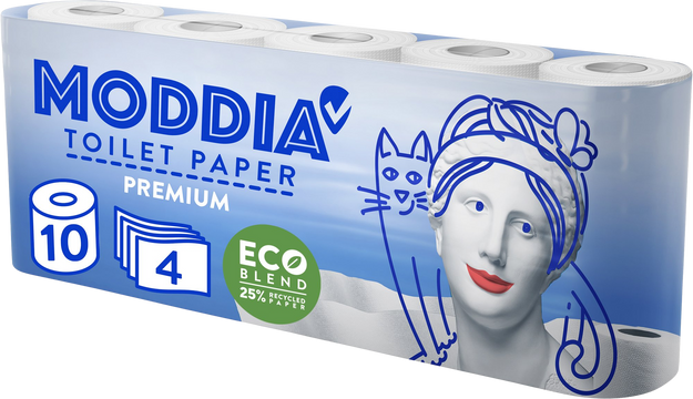 Moddia Toaletní papír 4vrstvý 10 ks