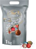 Lindt Bonboniéra LINDOR Megabalení čokoládových pralinek stříbrný mix 1 kg
