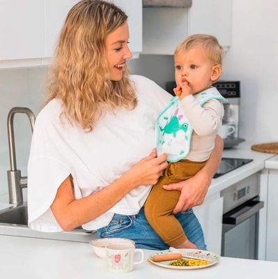 BabyOno Bryndák Froté, střední, voděodolný - dino 6m+