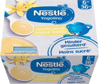 Nestlé Yogolino Mléčný dezert s příchutí vanilky 4 x 100 g