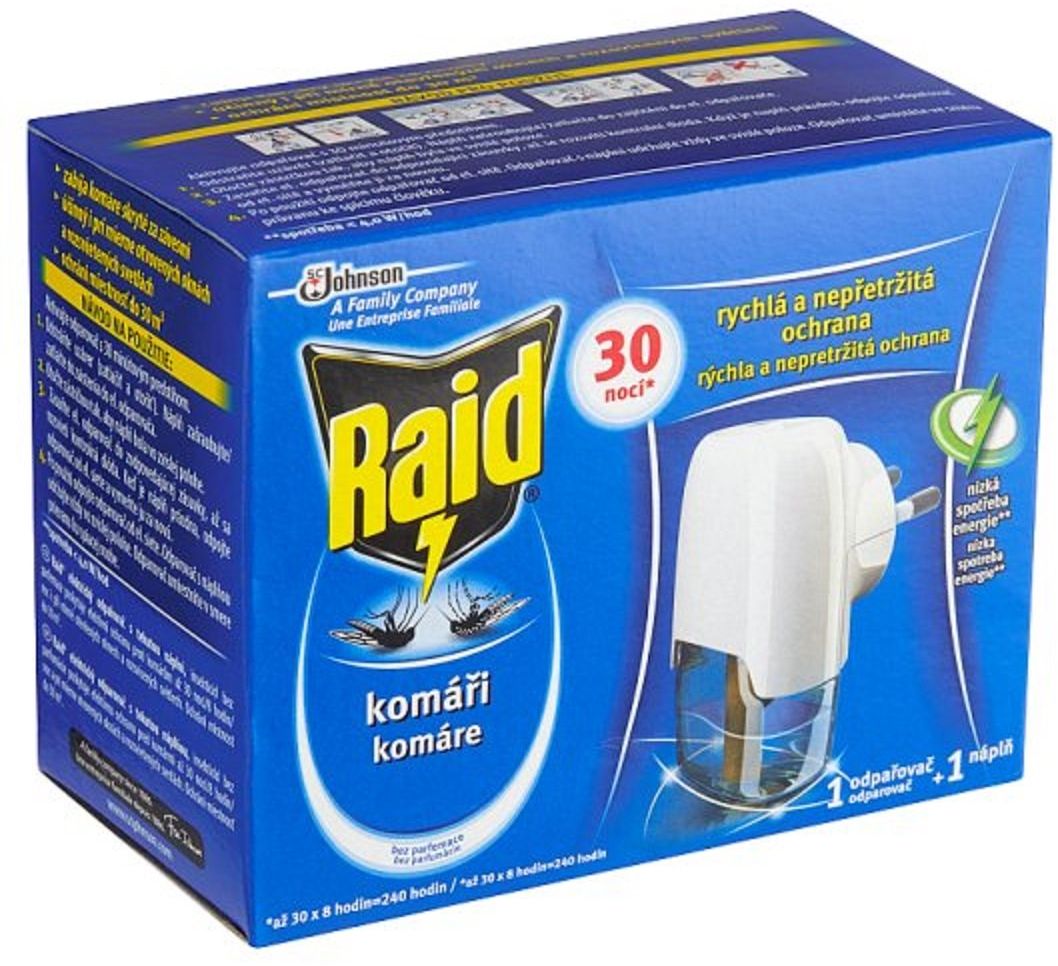 Raid elektrický odpařovač s tekutou náplní 30 nocí 21 ml