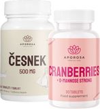 Aporosa Brusinky + D-manosa 30 tablet + Aporosa Česnek 500 mg 90 tablet