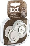 LOVI Dudlík silikonový dynamický Buddy Bear 6-18m 2 ks