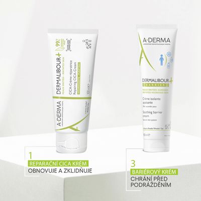 A-Derma Dermalibour+ Reparační CICA-krém pro podrážděnou pokožku 100 ml