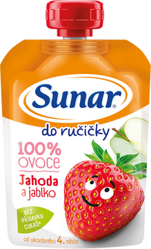 Sunar Do ručičky ovocná kapsička jahoda 4m+ 100 g
