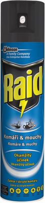 Raid Sprej proti létajícímu hmyzu, proti komárům a mouchám 400 ml