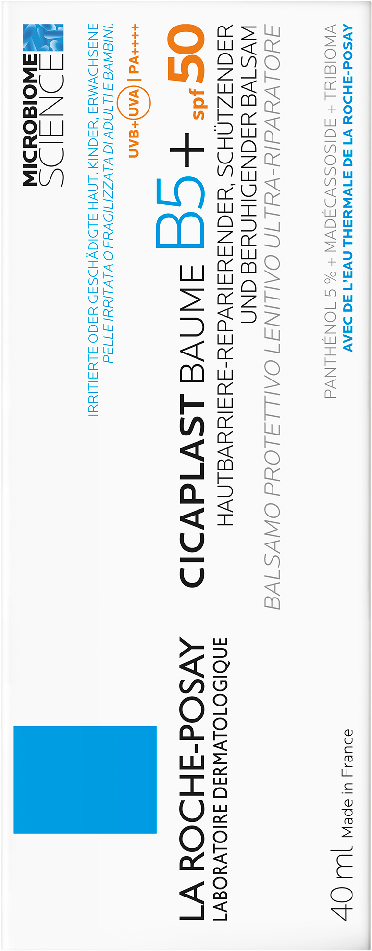 La Roche-Posay Cicaplast Baume B5+ SPF50, Pro podrážděnou pokožku 40 ml