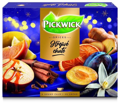 Pickwick Hřejivé chutě - Kolekce ovocných čajů s kořením nebo zázvorem 30 x 1.8 g