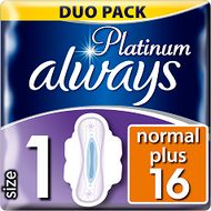 Always Vložky Ultra Platinum Normal Duo 16 ks