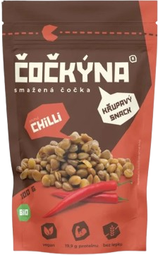 Čočkýna Čočka smažená - chilli BIO 100 g