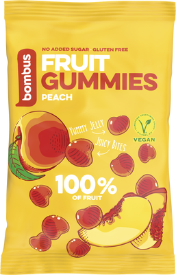 Bombus Fruit Gummies Broskev 35 g