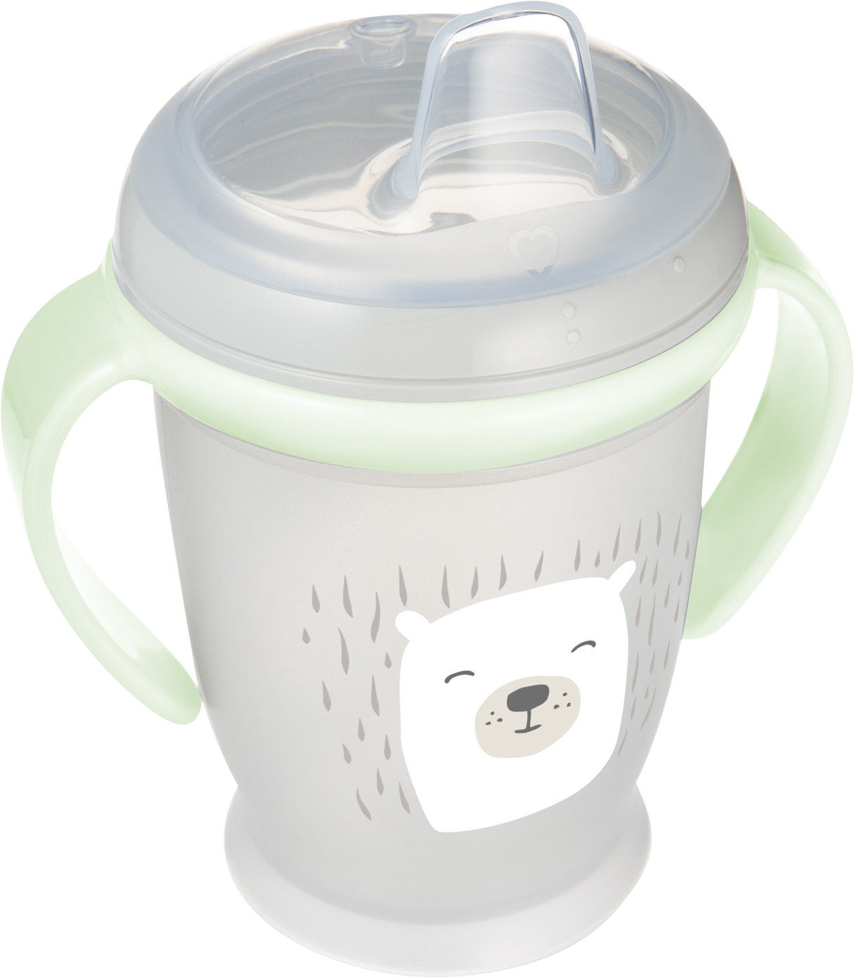 LOVI Hrneček nevylévací se svítícími úchyty BUDDY BEAR 6m+, 250 ml
