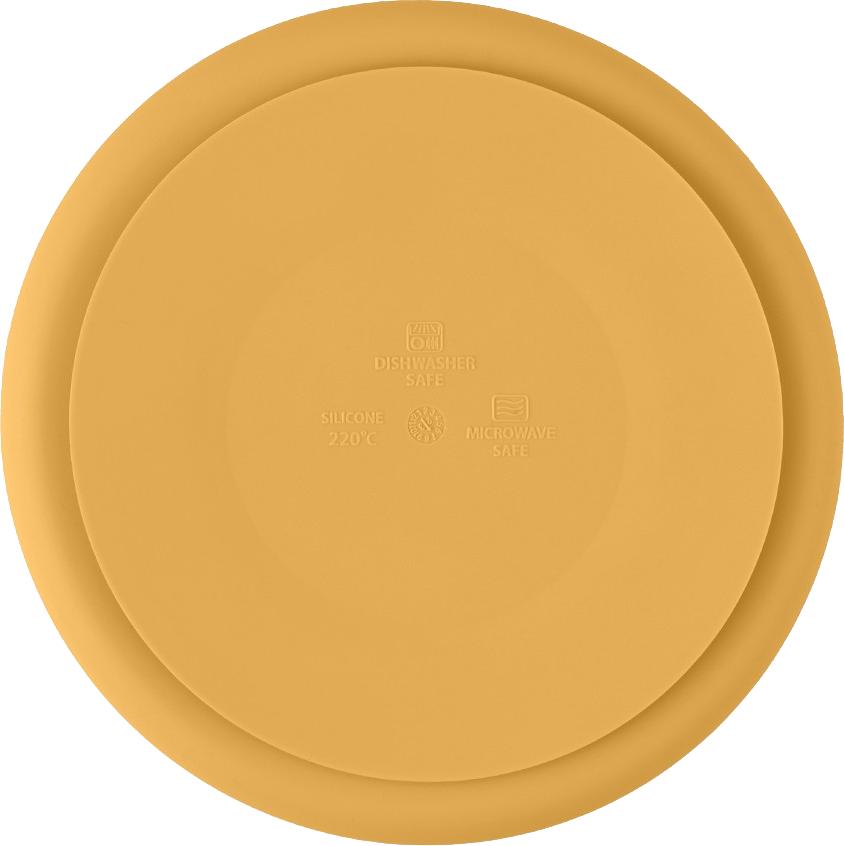 Petite&Mars PETITE&MARS Talířek silikonový dělící kulatý Take&Match Intense Ochre 6m+
