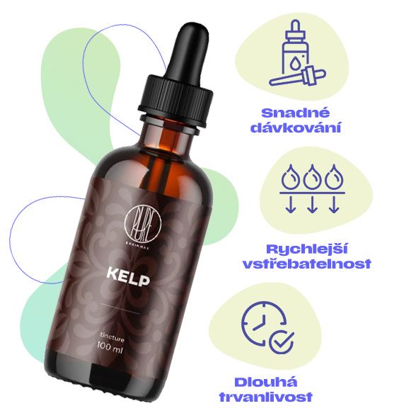 Kelp, normální funkce střevního traktu, tělesná hmotnost, štítná žláza