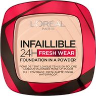 L'Oréal Paris Infaillible Fresh Wear 24H Foundation in a Powder 180 Rose Sand make-up v pudru, 9 g