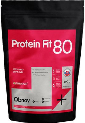 Kompava ProteinFit 80 , jahoda 500 g